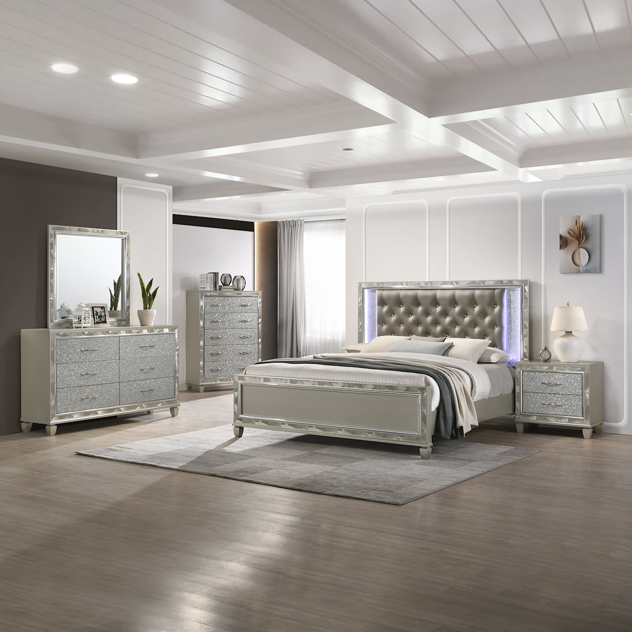 New Classic Furniture Radiance 4-Piece Queen Bedroom Set