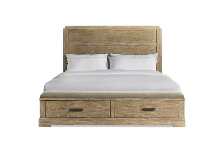 Milton Park Queen Panel Bed with Storage by Riverside Furniture at Sheely's Furniture & Appliance