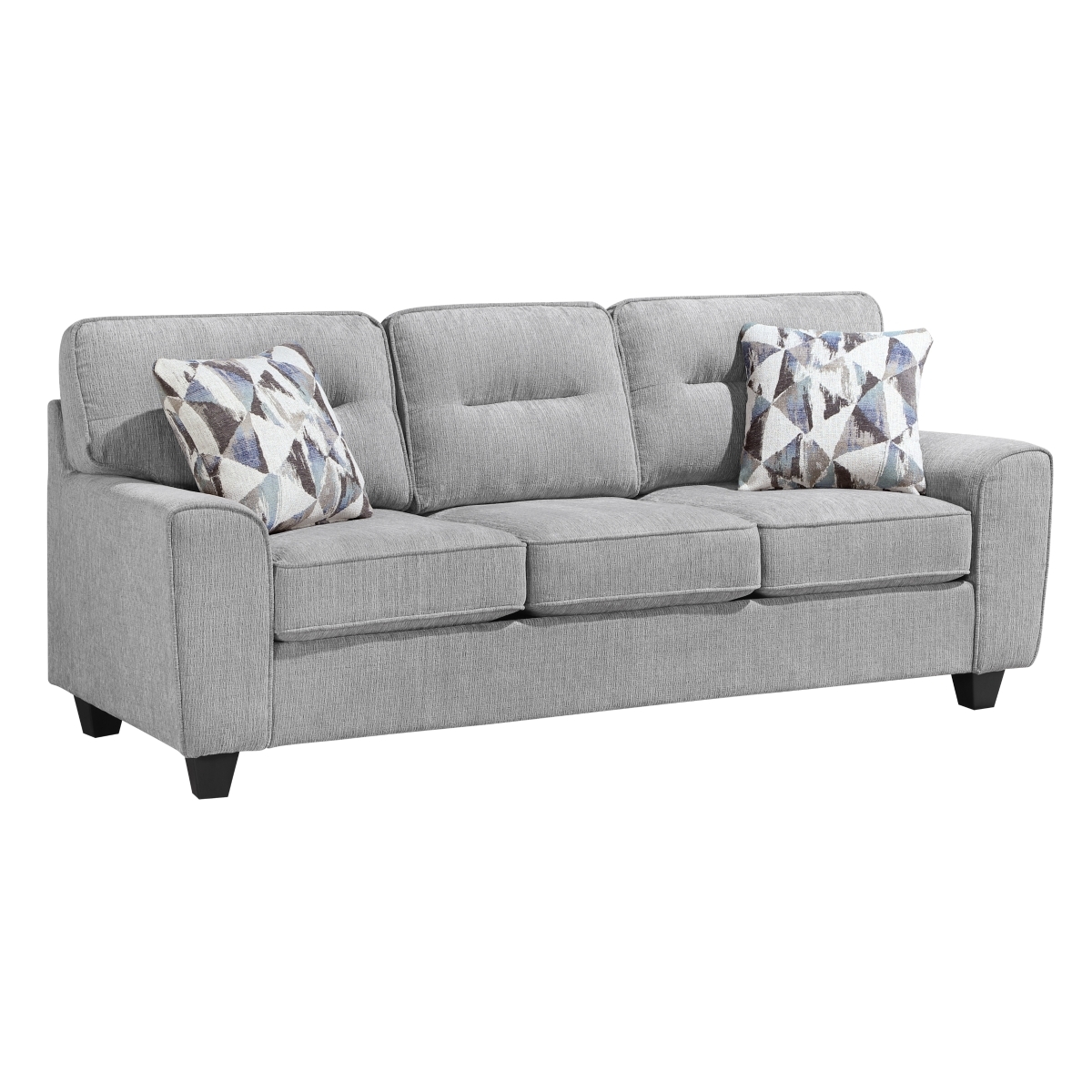 Transitional Sofa with Accent Pillows
