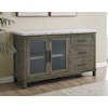 Steve Silver Grayson Server with White Marble Top and Storage