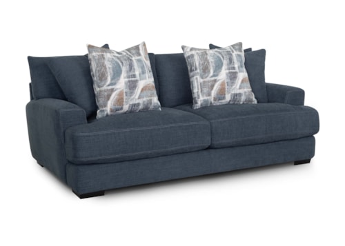 Transitional Sofa with Throw Pillows
