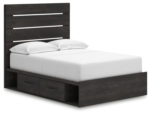 Full Panel Bed With Storage