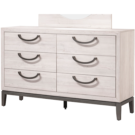 Veda Contemporary 6-Drawer Dresser