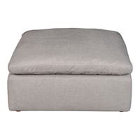 Terra Condo Ottoman Livesmart Fabric Light Grey