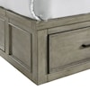 Elements International Sully SULLY DRIFTWOOD GREY QUEEN STORAGE | BED