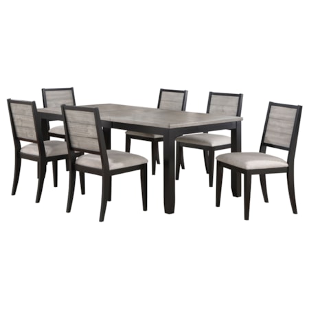 7-piece Extension Leaf Dining Set