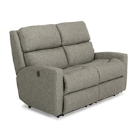 Contemporary Casual Power Reclining Loveseat