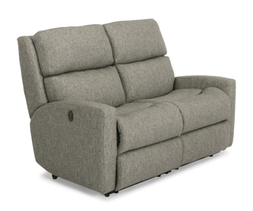 Contemporary Casual Power Reclining Loveseat