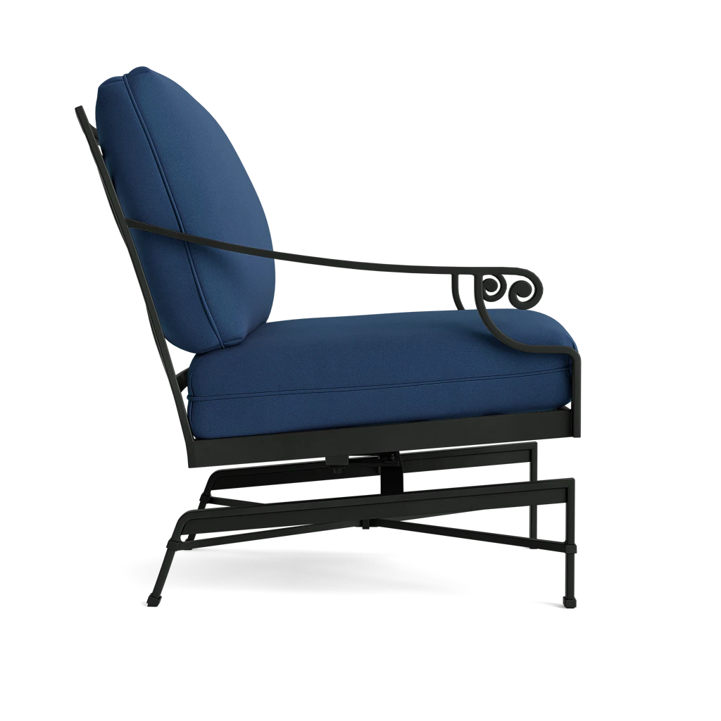 Scroll-Arm Motion Lounge Chair