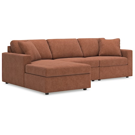 3-Piece Sectional With Chaise