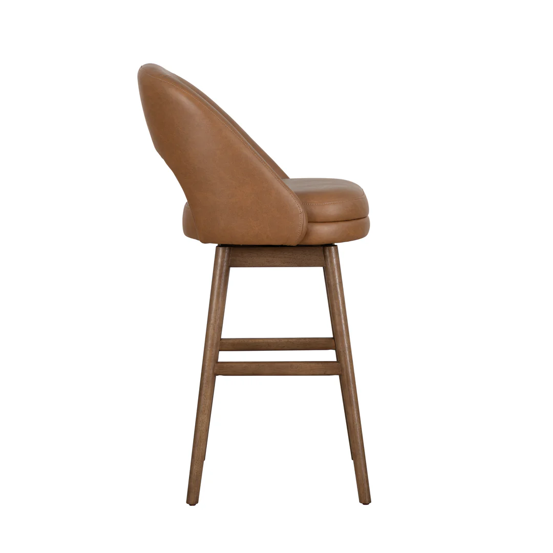 Upholstered Swivel Bar Stool