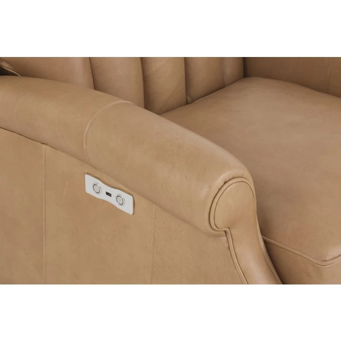 Fairfield The Leather Reserve Rolled-Arm Leather Power Recliner