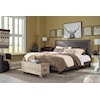 Signature Design by Ashley Furniture Mesling King Upholstered Bed