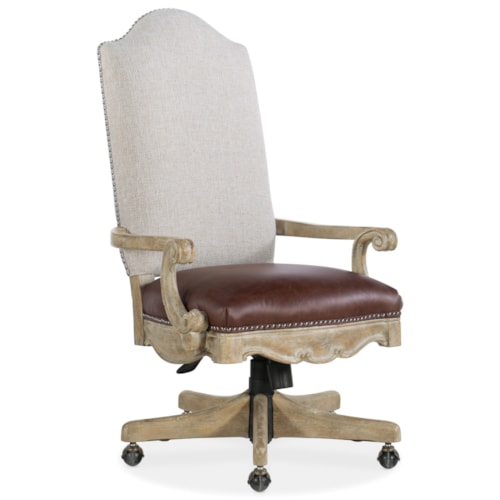 Transitional Tilt Swivel Chair