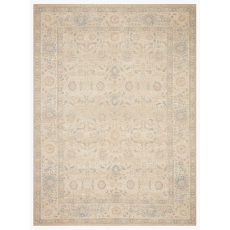 18&quot; x 18&quot;  Natural / Blue Rug