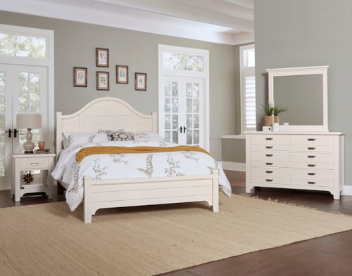 Transitional King Bedroom Group with Arched Features