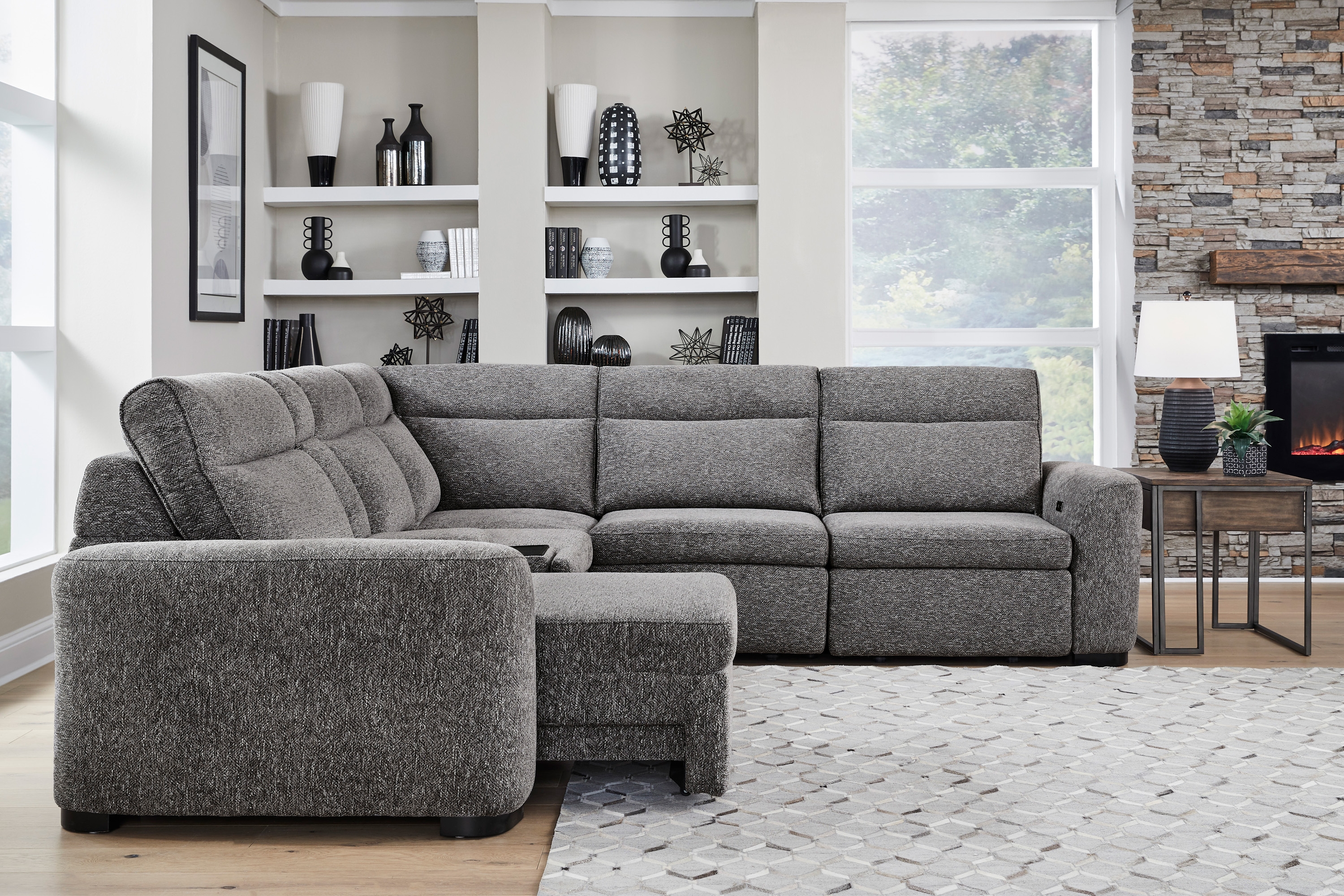 6-Piece Power Sliding Sectional