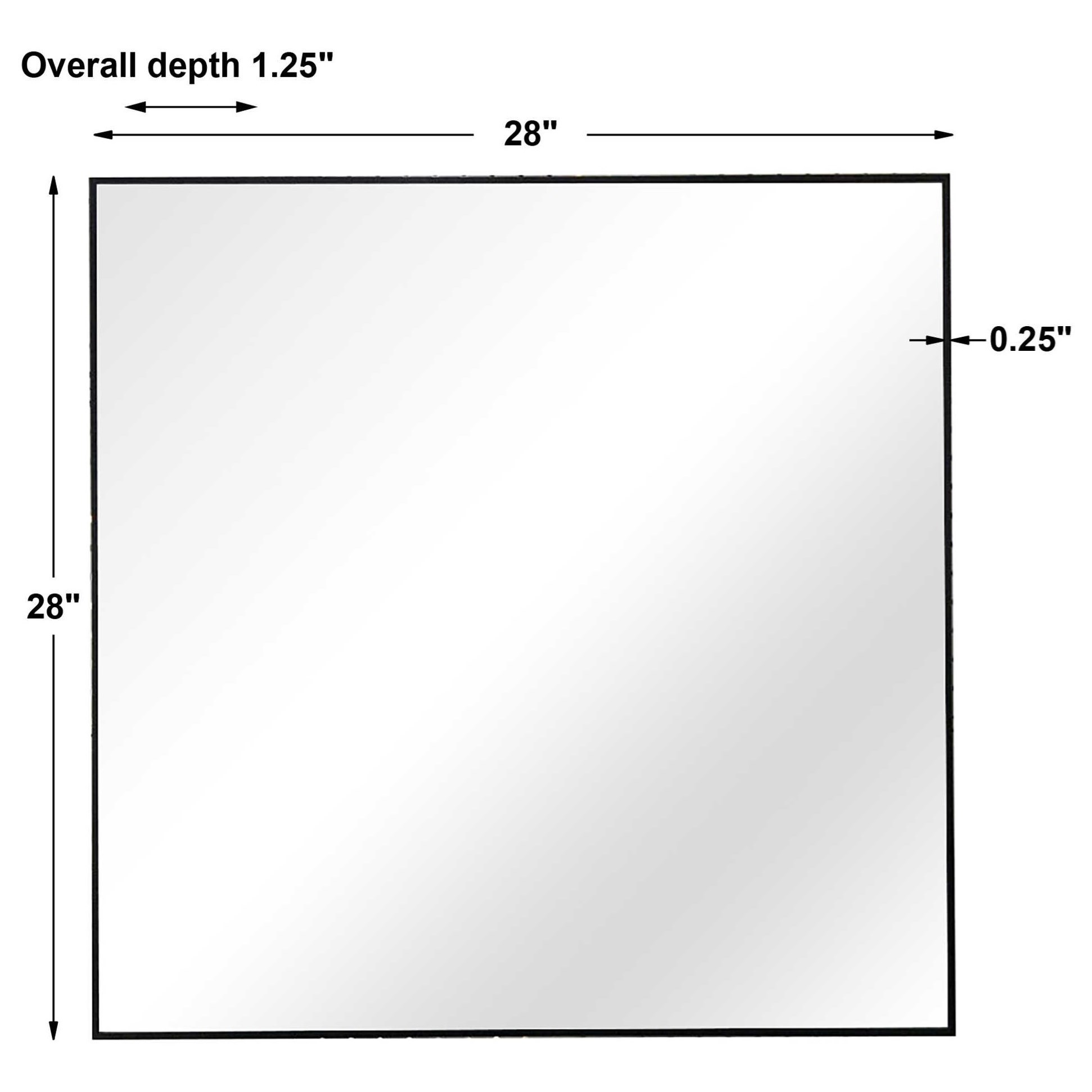 Uttermost Mirrors Alexo Black Square Mirror