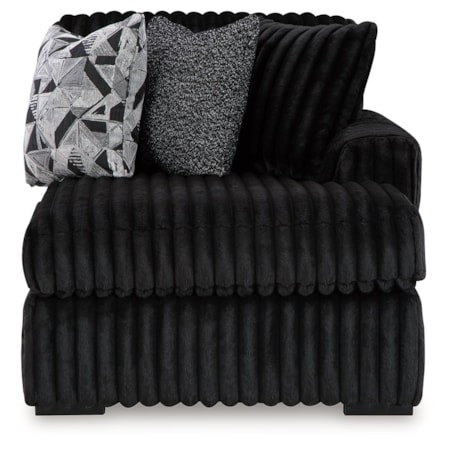 2-Piece Sectional &amp; Oversized Accent Ottoman