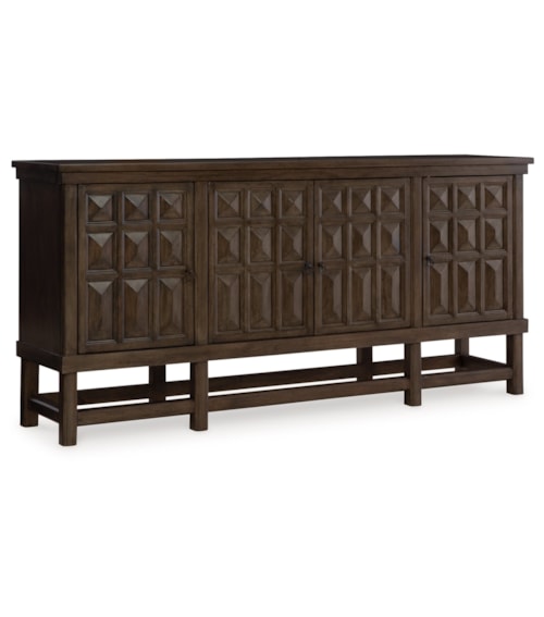 Casual 4-Door Accent Cabinet