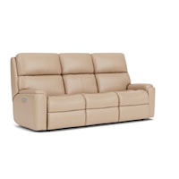 Casual Power Reclining Sofa with Power Headrest