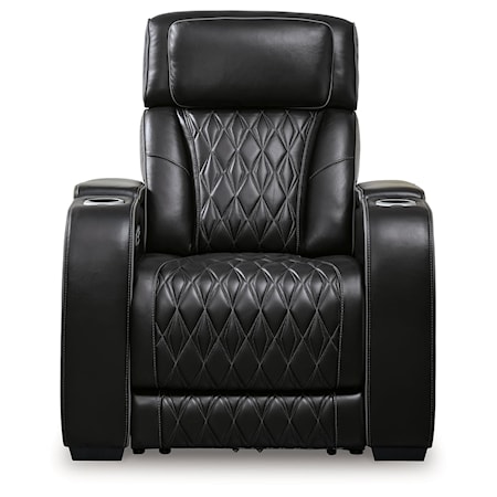 Power Recliner with Adj Headrest