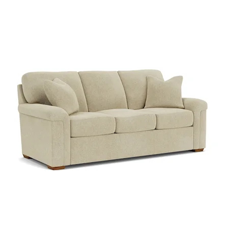 Casual Sofa with Pillow Armrests