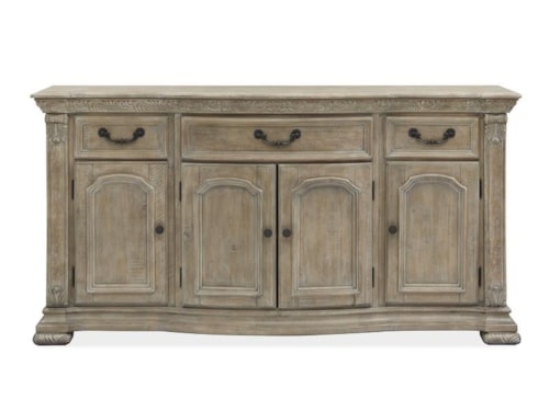 Transitional Buffet with Felt-Lined Drawers