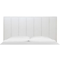 Queen Island Bed Upholstered Headboard