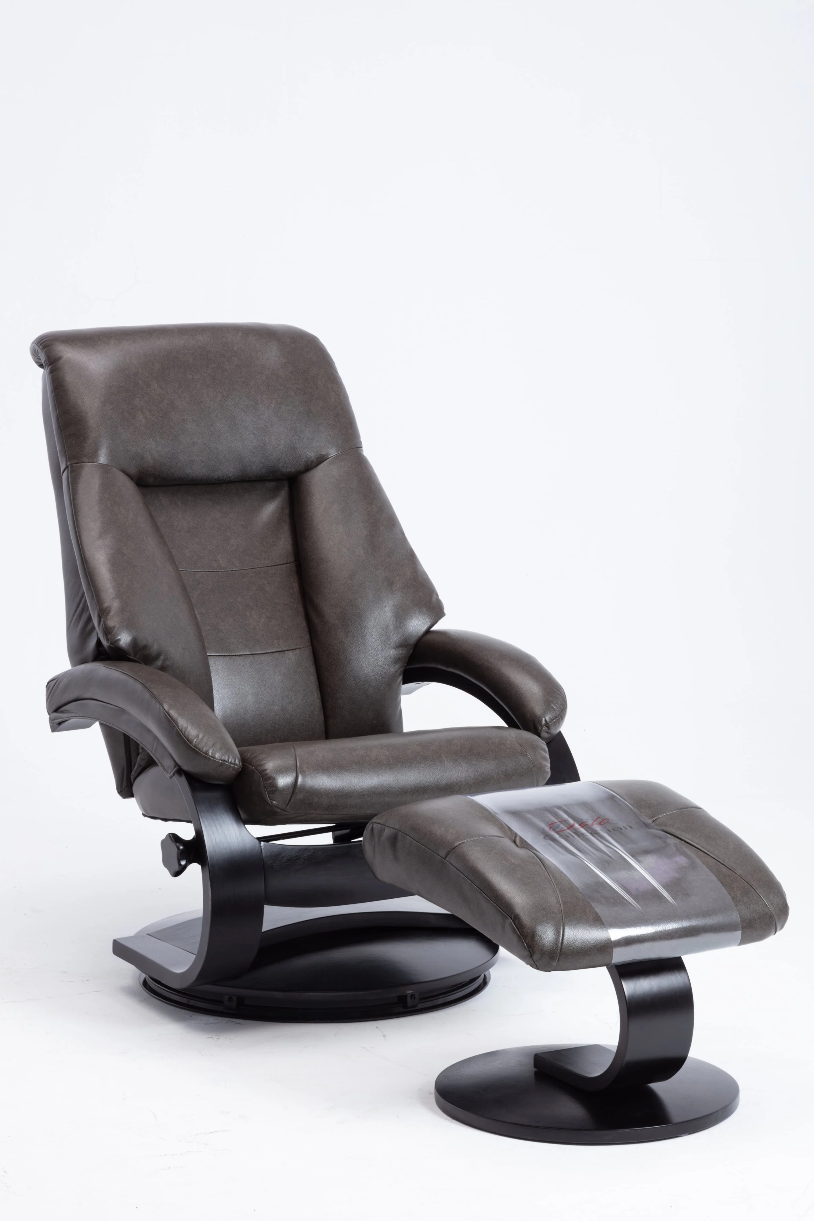 Progressive Furniture Montreal M058001625 Transitional Recliner and Ottoman Wayside Furniture