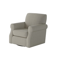 Swivel Chair with Rolled Arms