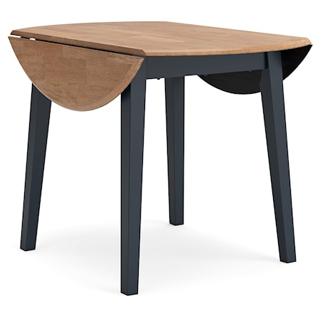 Round Drm Drop Leaf Table