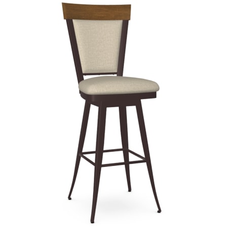 Upholstered Swivel Bar Stool