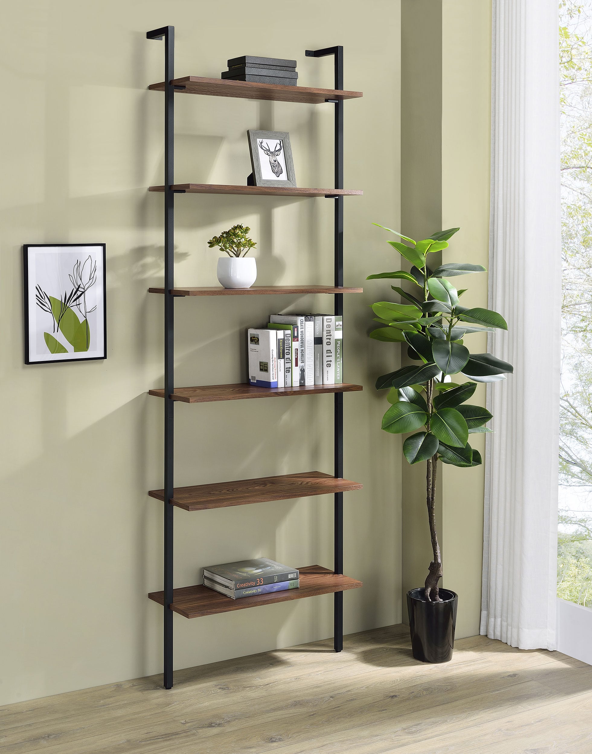 Coaster Owens Owens 31-inch 6-shelf Wall Bookshelf