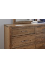 Vaughan Bassett Crafted Oak - Natural Oak Rustic 2-Drawer Nightstand