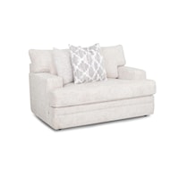 Transitional Chair and a Half with Throw Pillows