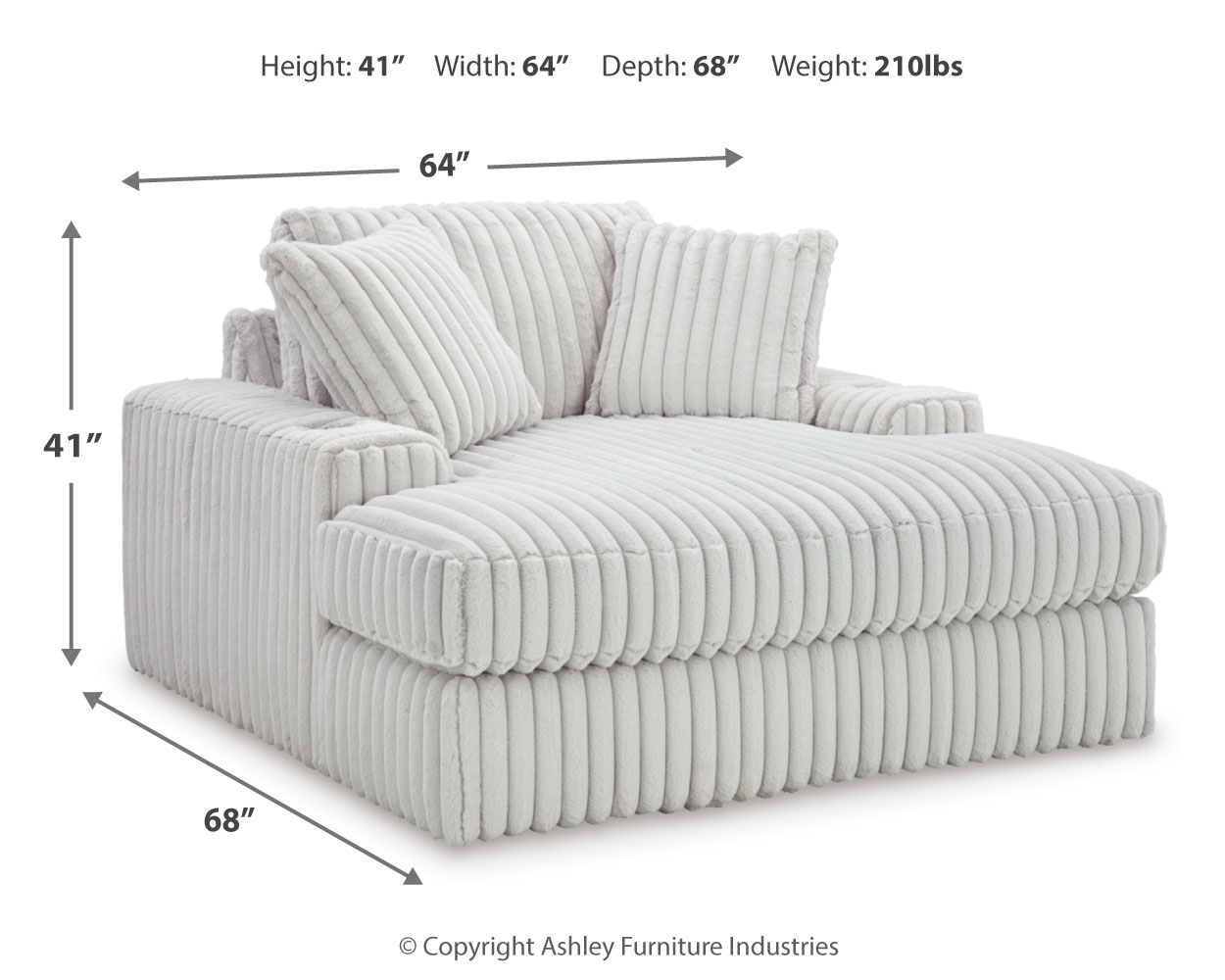 Ashley Signature Design Stupendous Oversized Chaise
