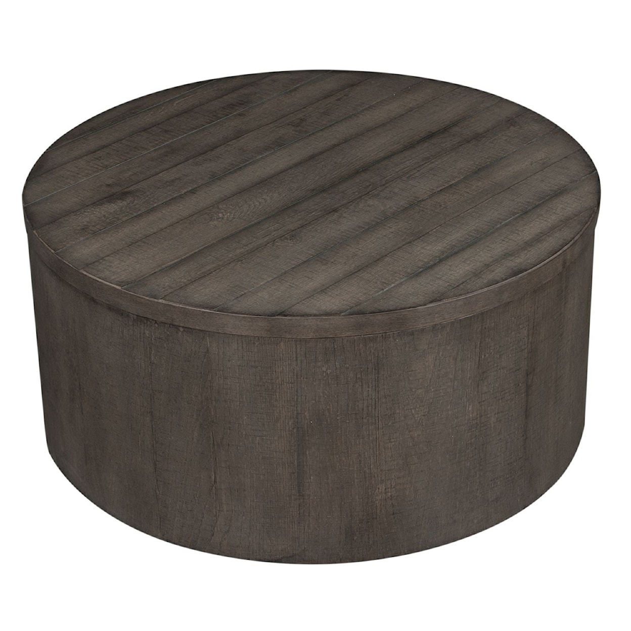 Libby Modern Farmhouse Drum Cocktail Table