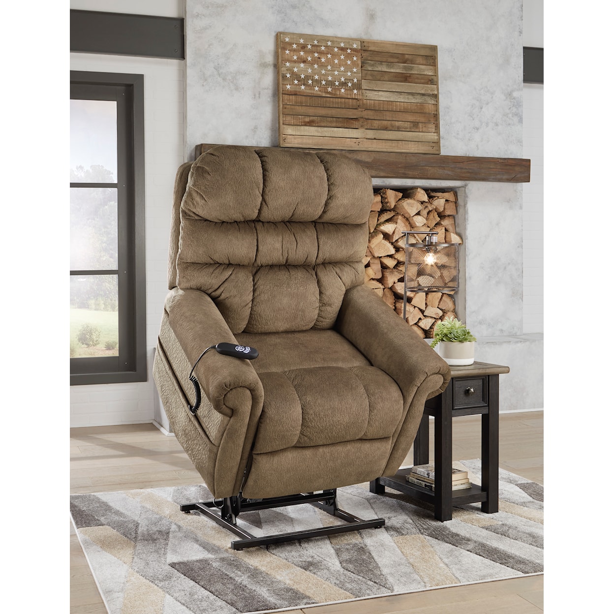 Signature Design by Ashley Mopton Power Lift Recliner