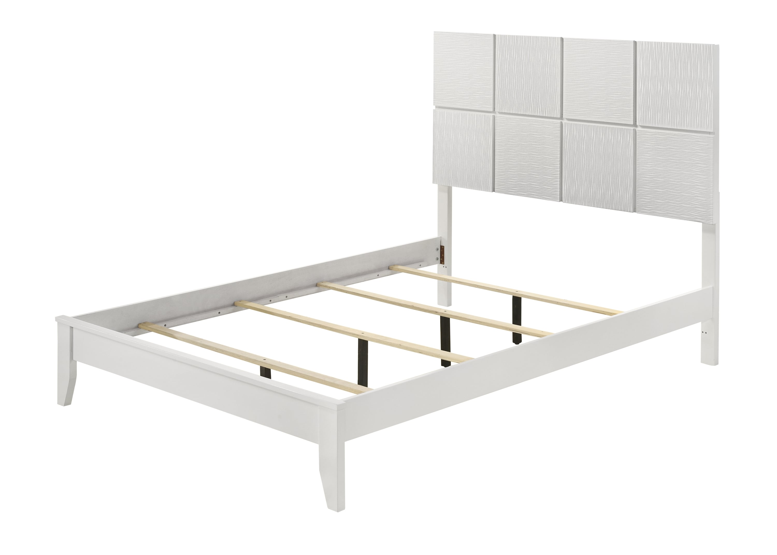 Crown Mark Denker Queen Panel Bed - White