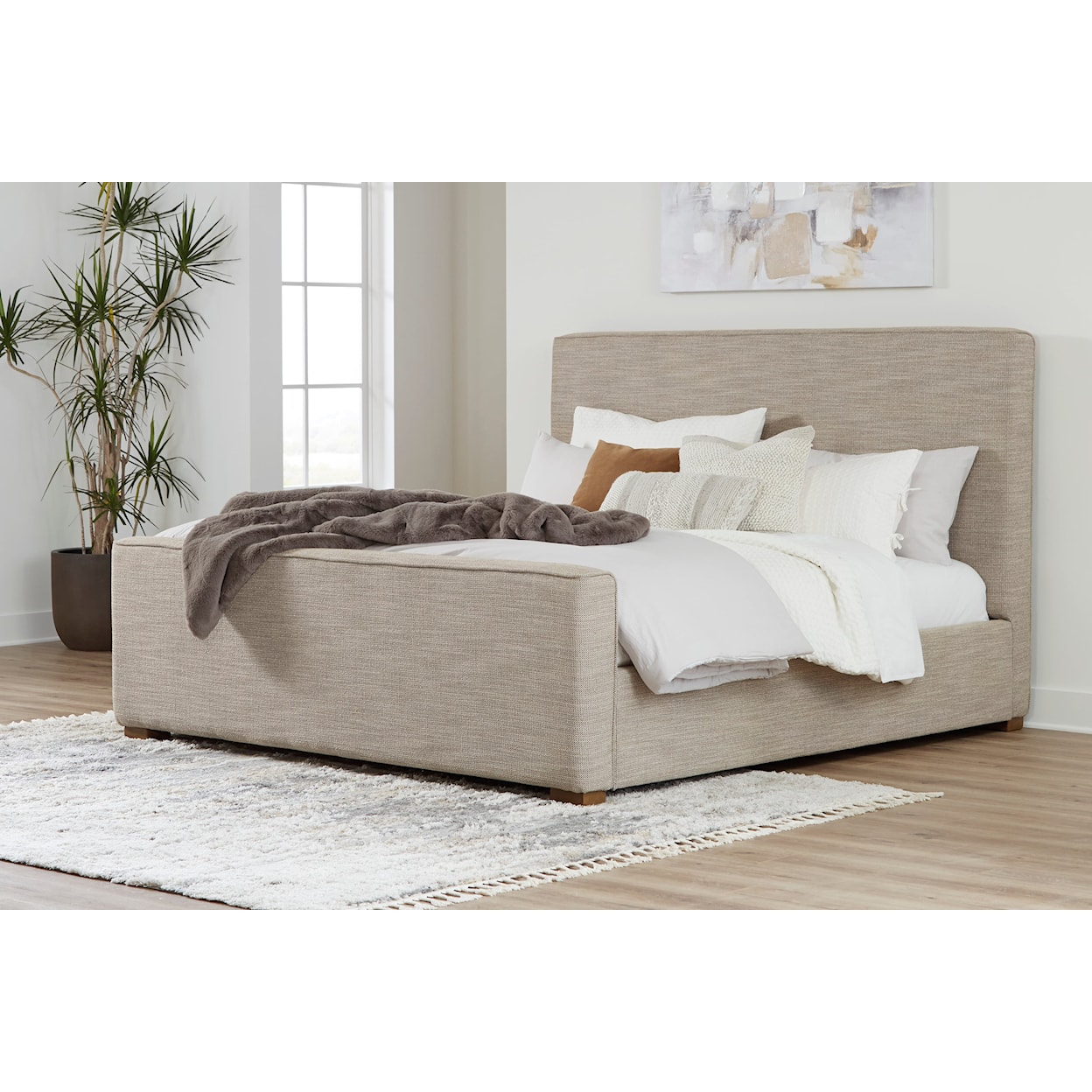 Ashley Furniture Signature Design Dakmore King Upholstered Bed