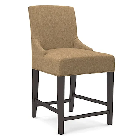 Transitional Upholstered Bar Stool