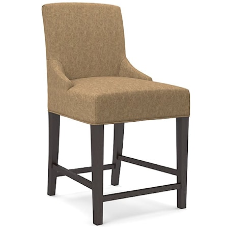 Transitional Upholstered Bar Stool