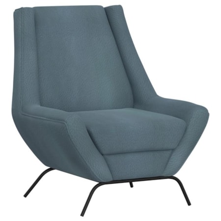 Accent Chair with Metal Base