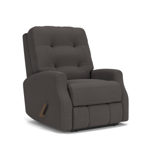 Button Tufted Manual Recliner
