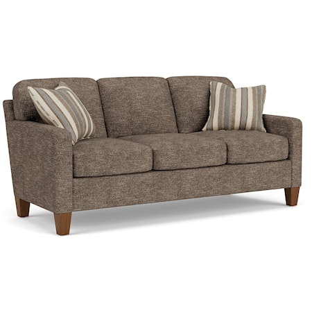 Contemporary Sofa with Track Arms