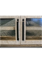 International Furniture Direct Loft Brown Rustic Dresser with Micro-Fiber Lined Top Drawer