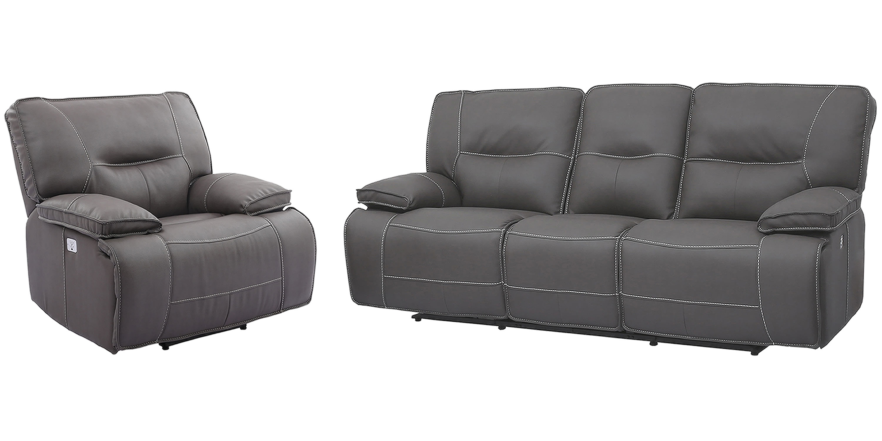 Power Reclining Sofa and Recliner Set