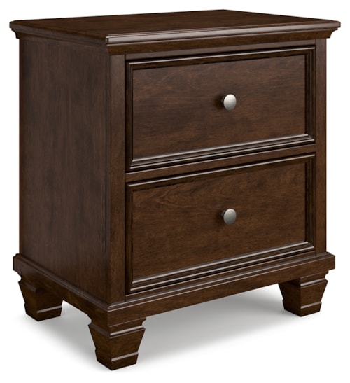 Transitional 2-Drawer Nightstand