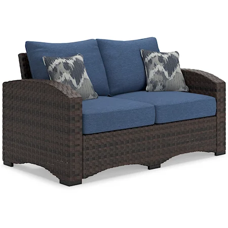 Outdoor Loveseat with Cushion